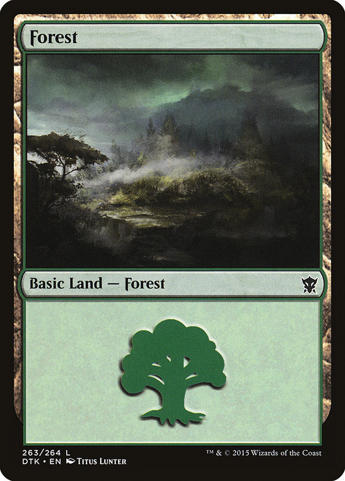 Forest (263) [Dragons of Tarkir] | Mothership Books and Games TX