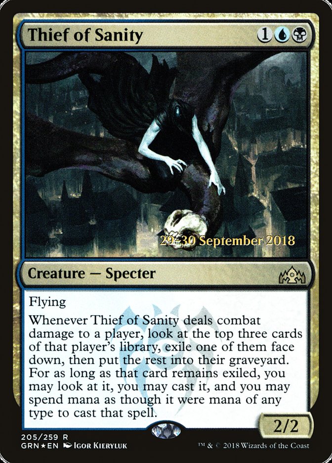 Thief of Sanity [Guilds of Ravnica Prerelease Promos] | Mothership Books and Games TX