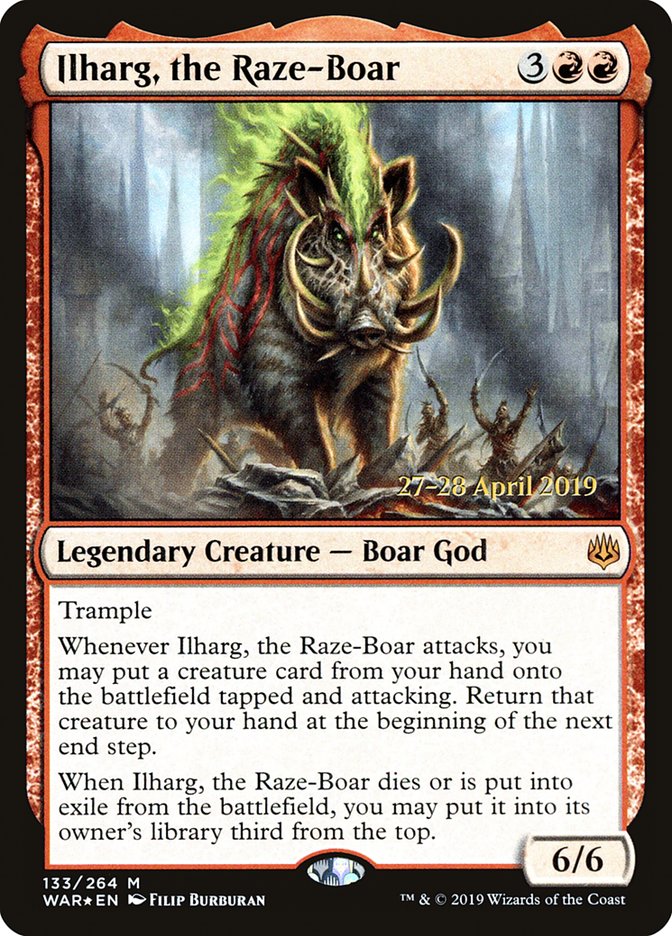 Ilharg, the Raze-Boar [War of the Spark Prerelease Promos] | Mothership Books and Games TX