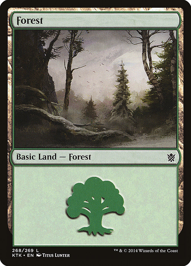 Forest (268) [Khans of Tarkir] | Mothership Books and Games TX