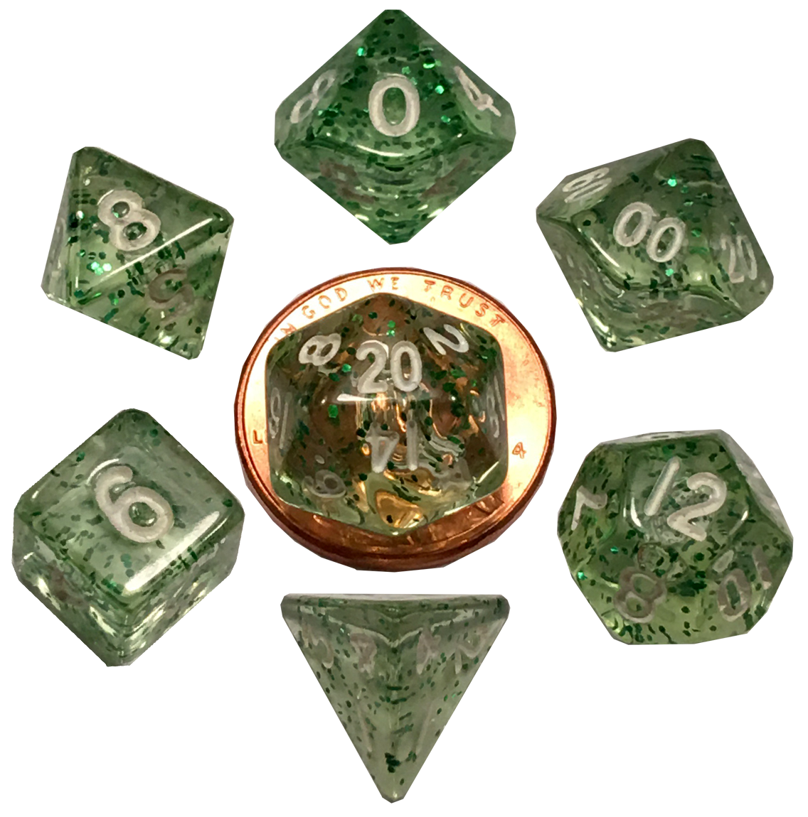 10mm Mini Poly Dice Set
