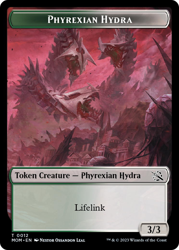 Elemental (2) // Phyrexian Hydra (12) Double-Sided Token [March of the Machine Tokens]