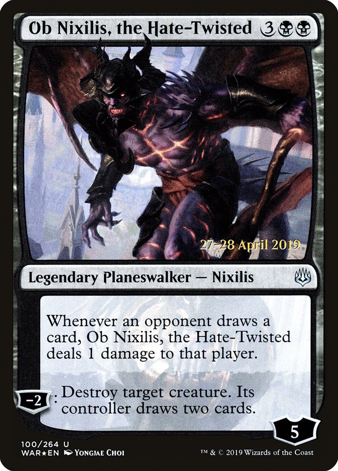 Ob Nixilis, the Hate-Twisted [War of the Spark Prerelease Promos] | Mothership Books and Games TX