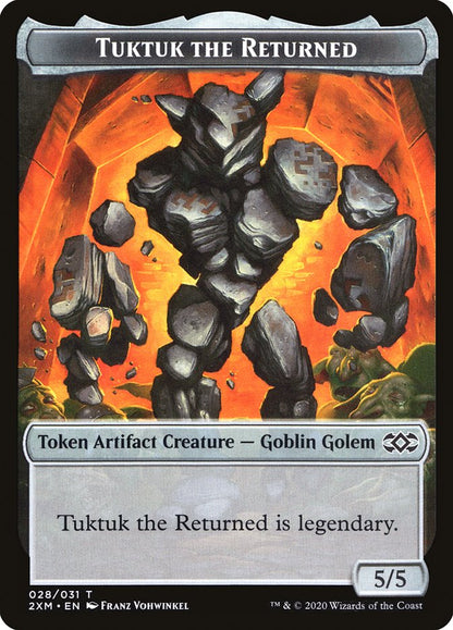 Human Soldier // Tuktuk the Returned Double-Sided Token [Double Masters Tokens]