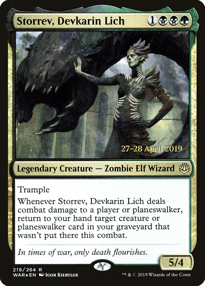 Storrev, Devkarin Lich [War of the Spark Prerelease Promos] | Mothership Books and Games TX