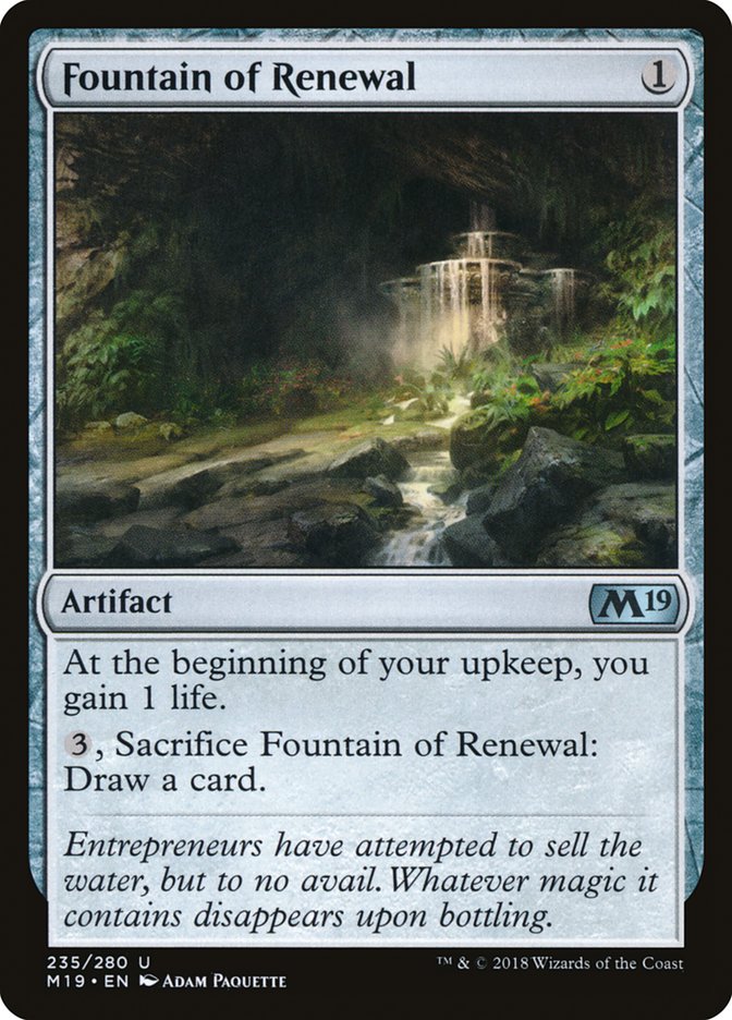 Fountain of Renewal [Core Set 2019] | Mothership Books and Games TX