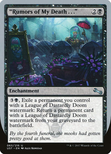 "Rumors of My Death . . ." [Unstable]