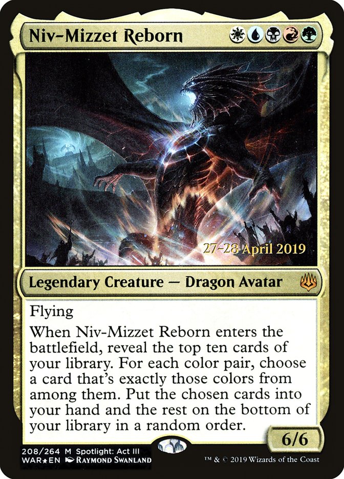 Niv-Mizzet Reborn [War of the Spark Prerelease Promos] | Mothership Books and Games TX