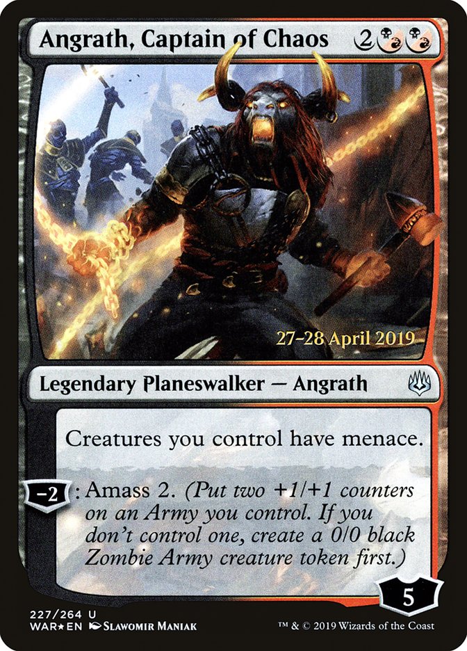 Angrath, Captain of Chaos [War of the Spark Prerelease Promos] | Mothership Books and Games TX
