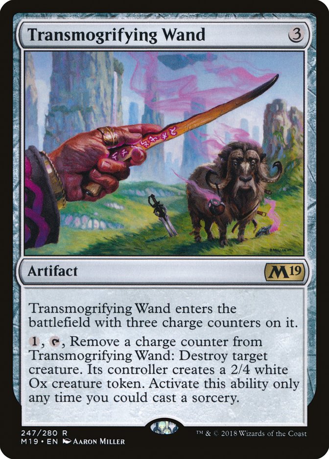 Transmogrifying Wand [Core Set 2019] | Mothership Books and Games TX