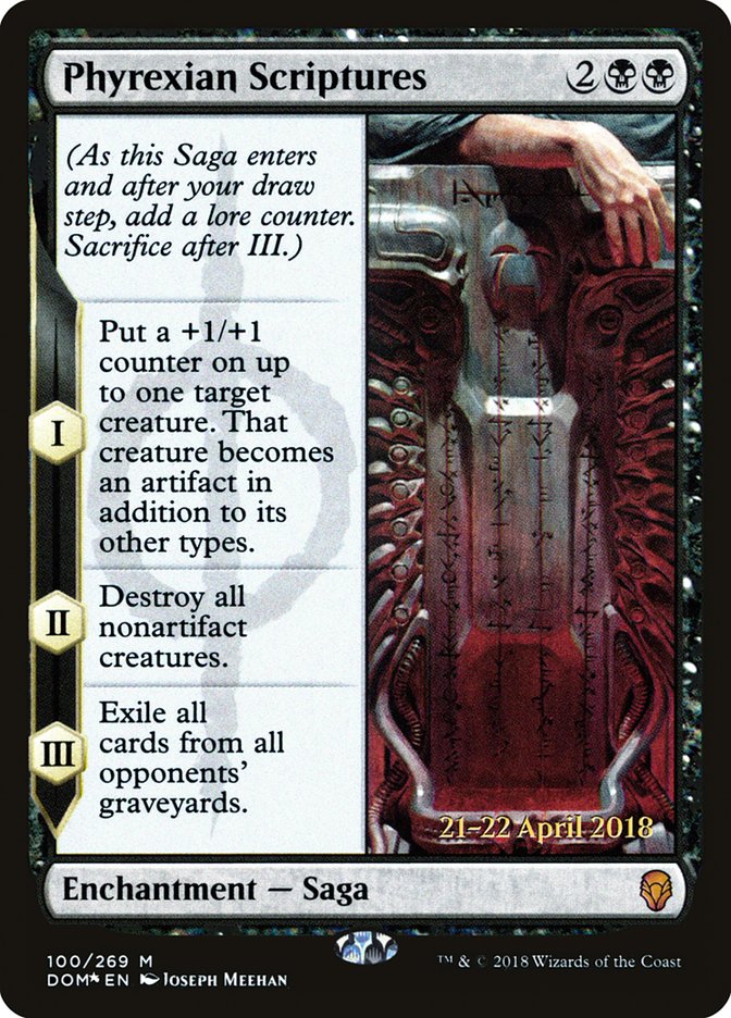 Phyrexian Scriptures [Dominaria Prerelease Promos] | Mothership Books and Games TX