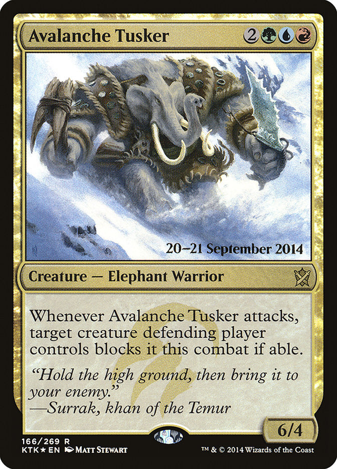 Avalanche Tusker [Khans of Tarkir Prerelease Promos] | Mothership Books and Games TX