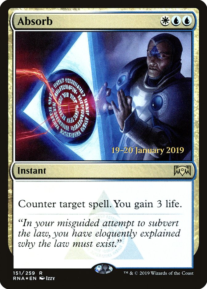 Absorb [Ravnica Allegiance Prerelease Promos] | Mothership Books and Games TX