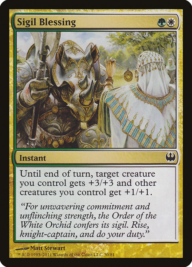 Sigil Blessing [Duel Decks: Knights vs. Dragons] | Mothership Books and Games TX