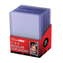 Ultra Pro 3" x 4" Clear Regular Toploaders (25ct)