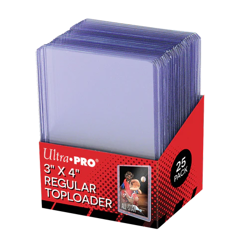 3" x 4" Clear Regular Toploaders (25ct) for Standard Size Cards