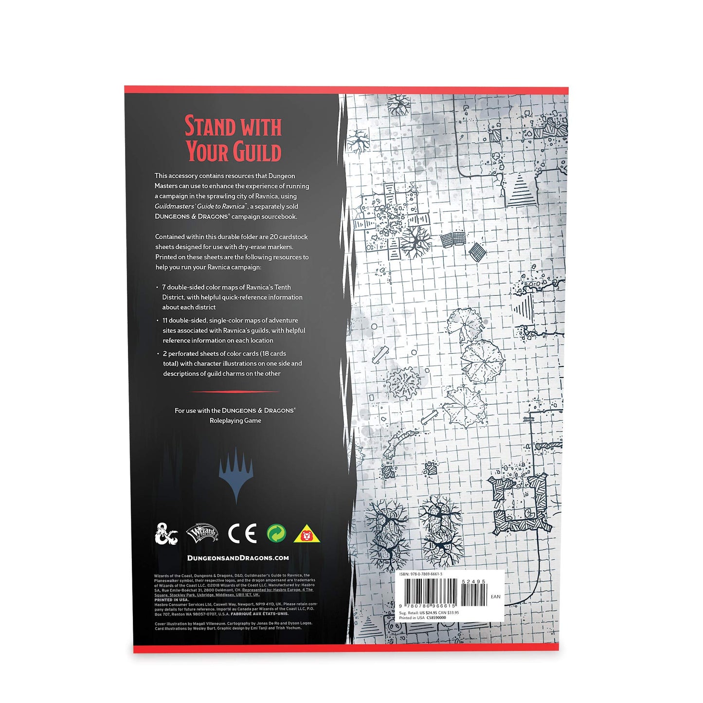 D&D Guildmasters' Guide to Ravnica Maps and Miscellany - [CLEARANCE]
