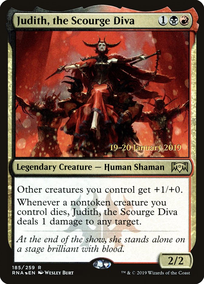 Judith, the Scourge Diva [Ravnica Allegiance Prerelease Promos] | Mothership Books and Games TX
