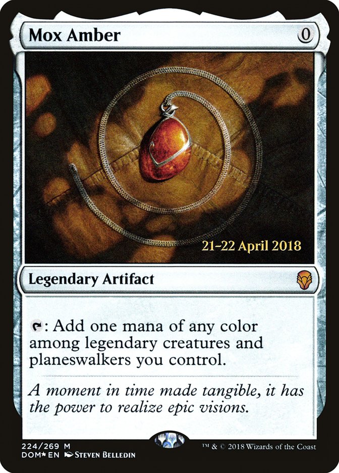 Mox Amber [Dominaria Prerelease Promos] | Mothership Books and Games TX
