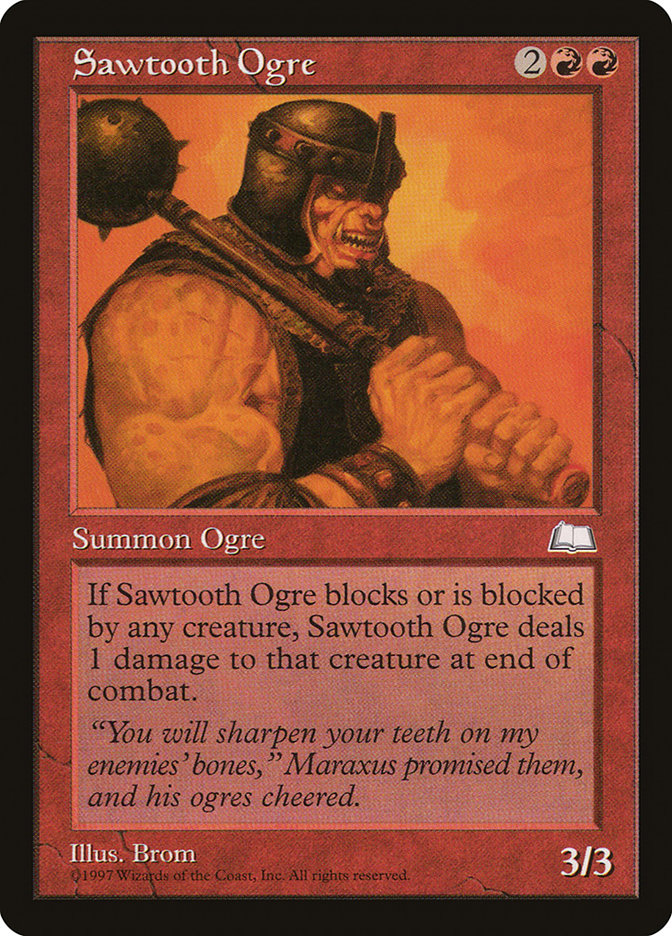 Sawtooth Ogre [Weatherlight] | Mothership Books and Games TX