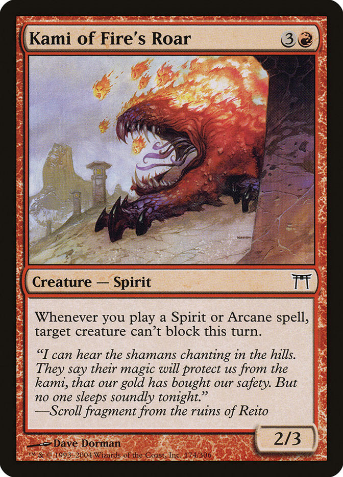 Kami of Fire's Roar [Champions of Kamigawa] | Mothership Books and Games TX