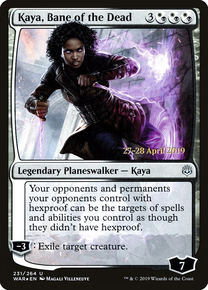 Kaya, Bane of the Dead [War of the Spark Prerelease Promos] | Mothership Books and Games TX