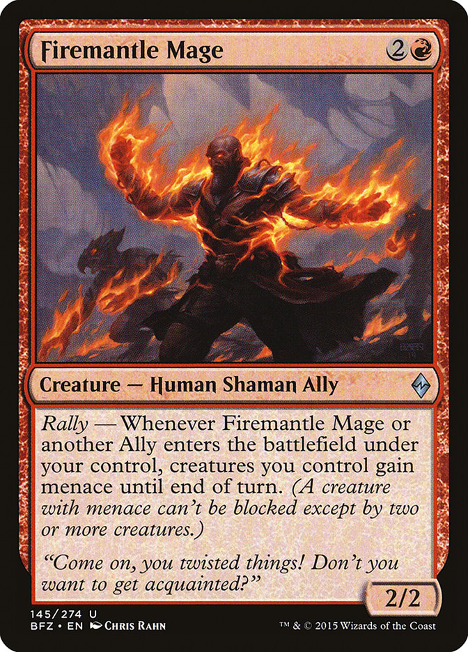 Firemantle Mage [Battle for Zendikar] | Mothership Books and Games TX