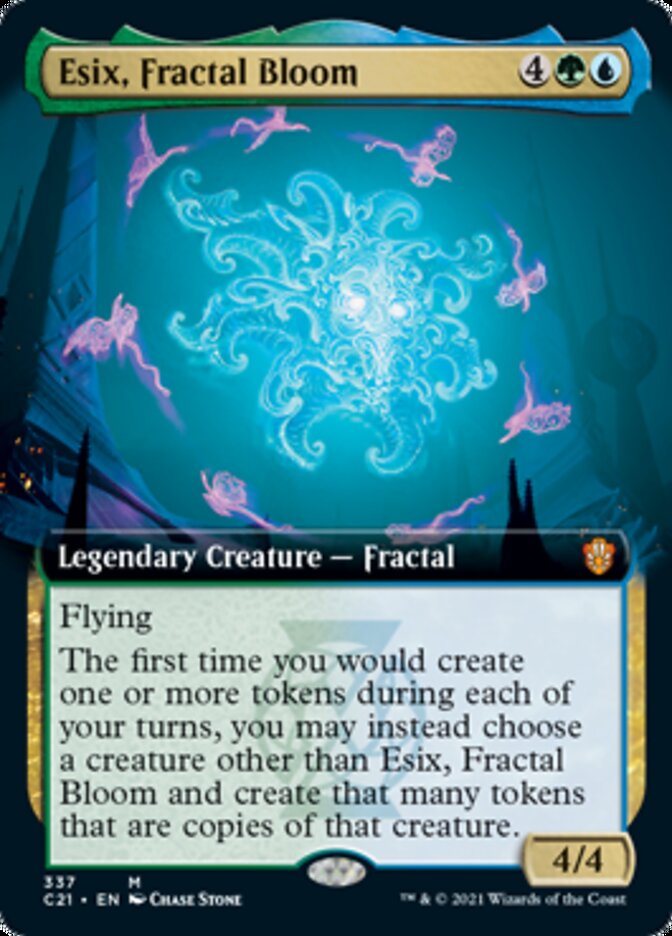 Esix, Fractal Bloom (Extended Art) [Commander 2021]