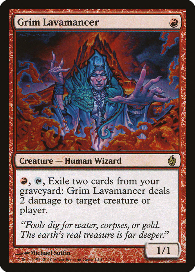 Grim Lavamancer [Premium Deck Series: Fire and Lightning] | Mothership Books and Games TX
