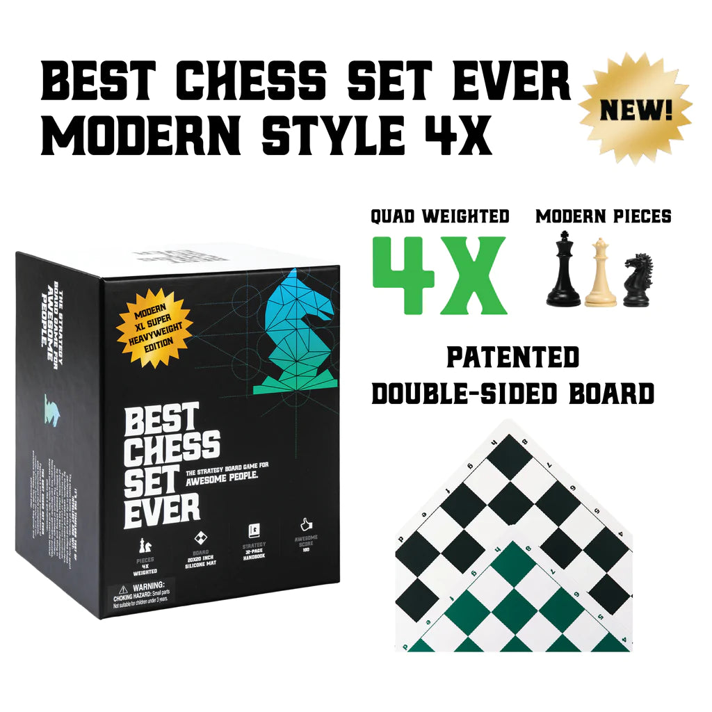 Best Chess Set Ever XL - Quadruple Weighted