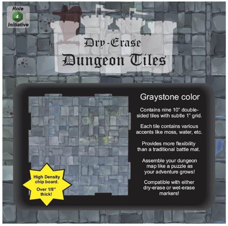 Dry-Erase Dungeon Tiles: Graystone