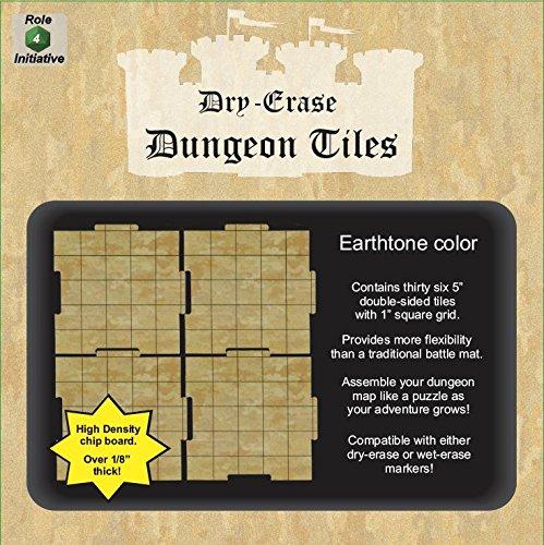 Dry-Erase Dungeon Tiles: Earthtone