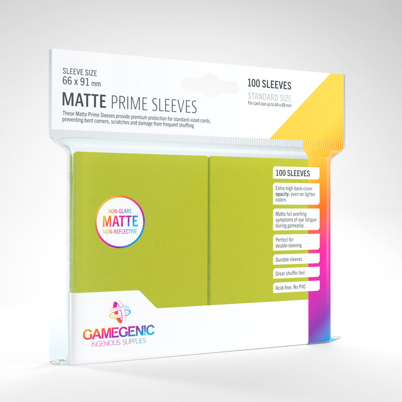 Gamegenic Matte Standard Size Prime Sleeves (100 ct.)