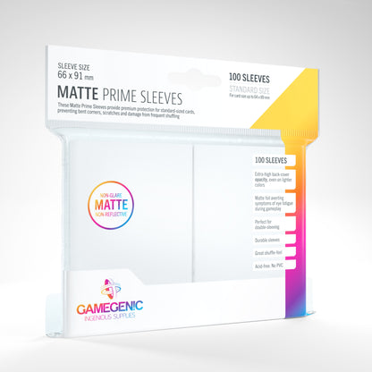 Gamegenic Matte Standard Size Prime Sleeves (100 ct.)