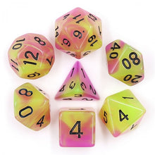 HD Dice: Glow in the Dark Polyhedral Set Green/Purple