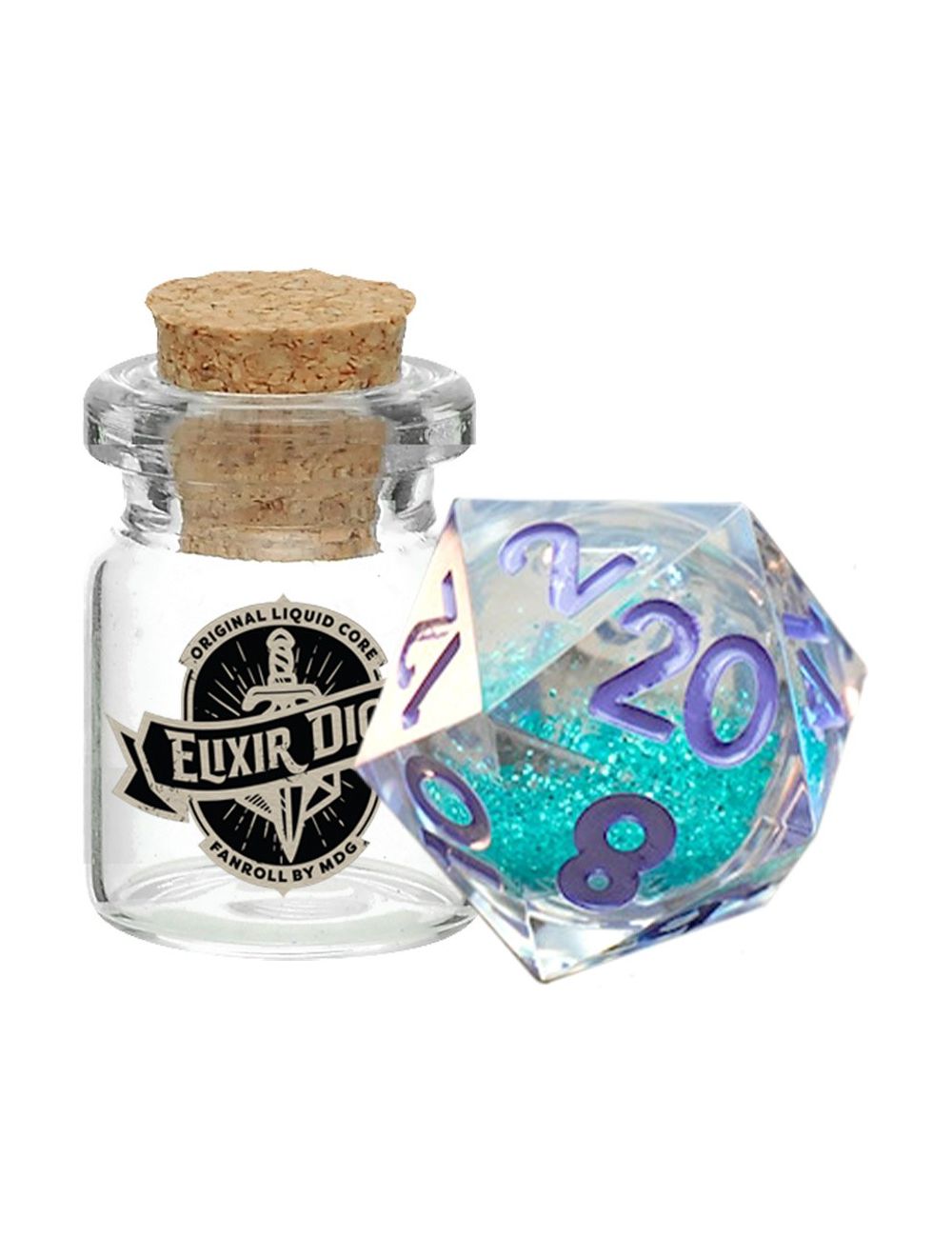 Elixir Liquid Core Dice - Single d20