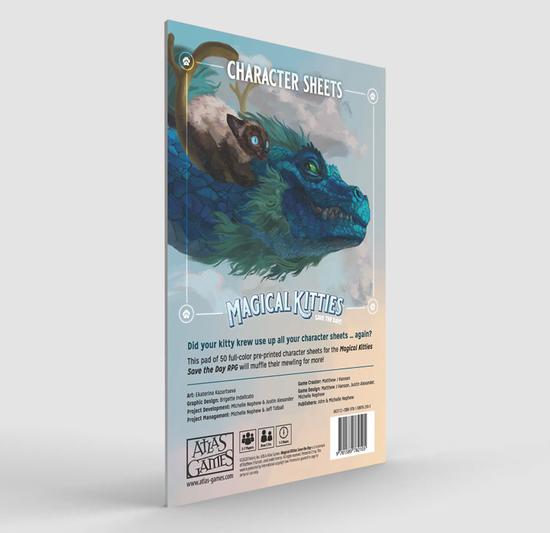 Character Sheets Pad (Magical Kitties 2E) - [CLEARANCE]