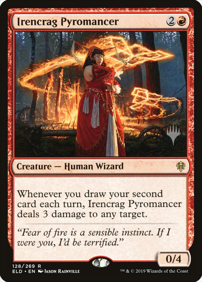 Irencrag Pyromancer (Promo Pack) [Throne of Eldraine Promos]