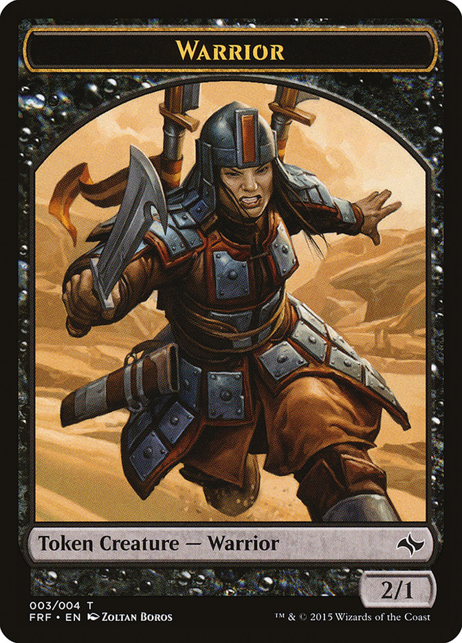 Warrior Token [Fate Reforged Tokens] | Mothership Books and Games TX