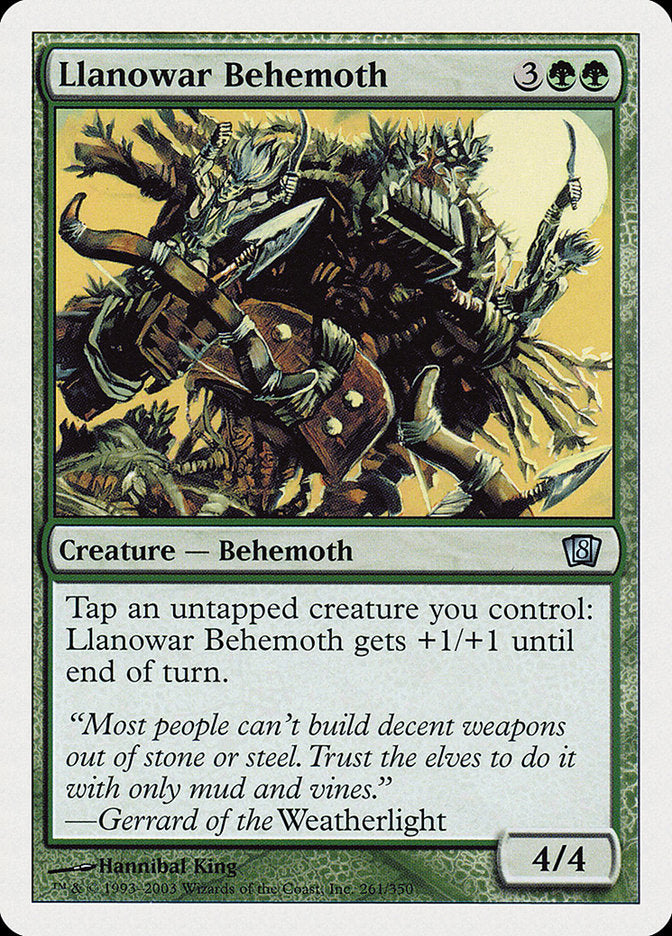 Llanowar Behemoth [Eighth Edition] | Mothership Books and Games TX