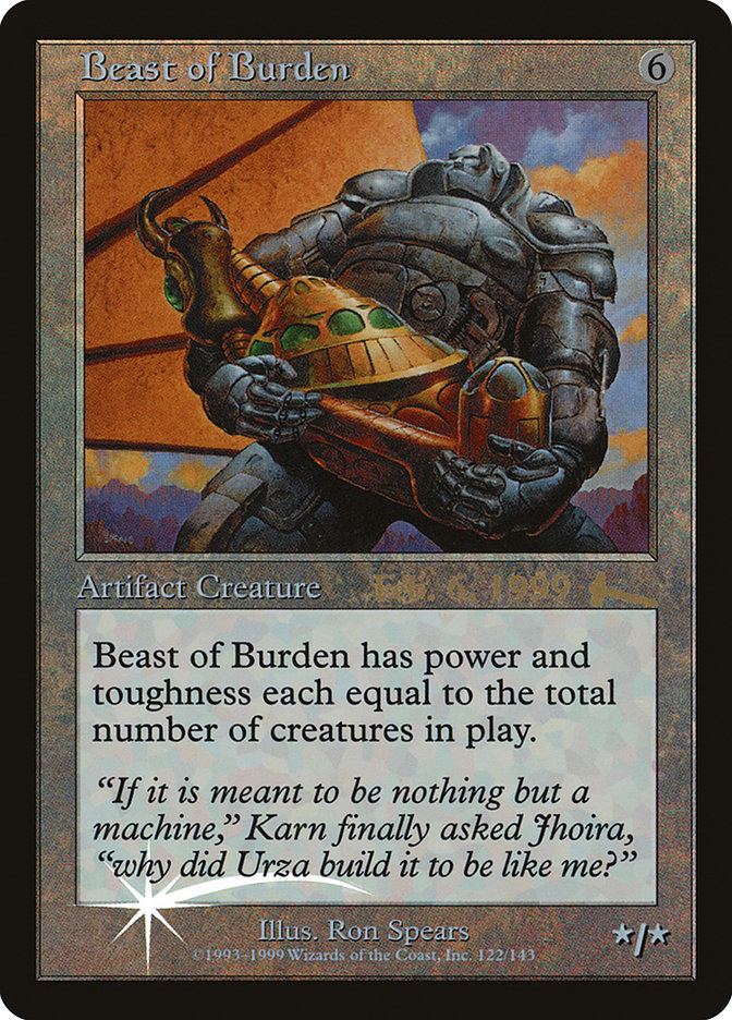 Beast of Burden [Urza's Legacy Promos] | Mothership Books and Games TX