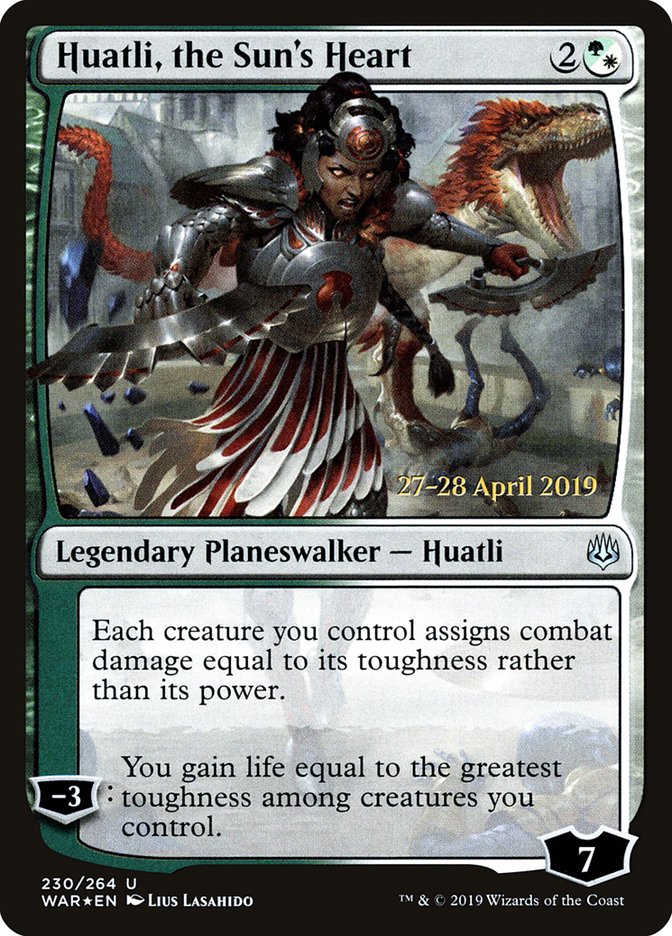 Huatli, the Sun's Heart [War of the Spark Prerelease Promos] | Mothership Books and Games TX