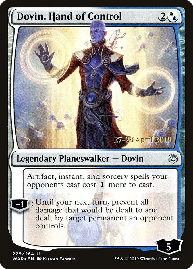 Dovin, Hand of Control [War of the Spark Prerelease Promos] | Mothership Books and Games TX