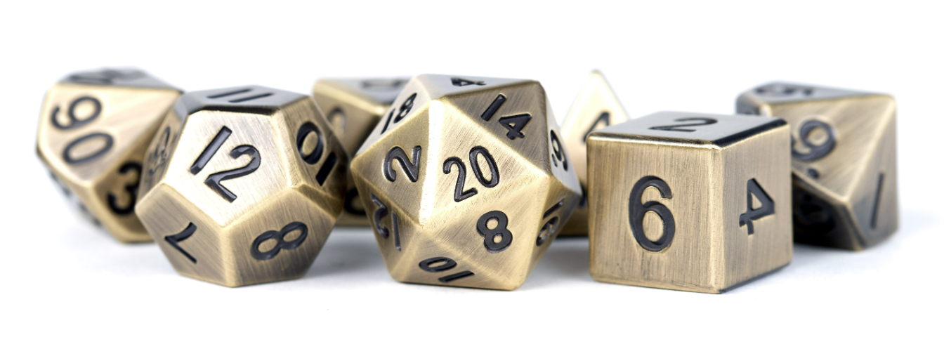 16mm Metal Polyhedral Dice Set
