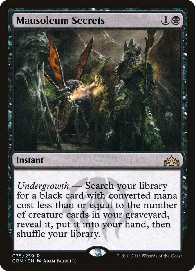 Mausoleum Secrets [Guilds of Ravnica] | Mothership Books and Games TX