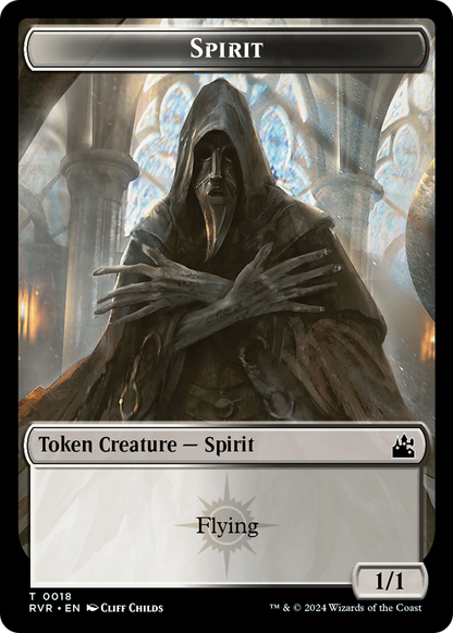 Spirit (0018) // Sphinx Double-Sided Token [Ravnica Remastered Tokens]