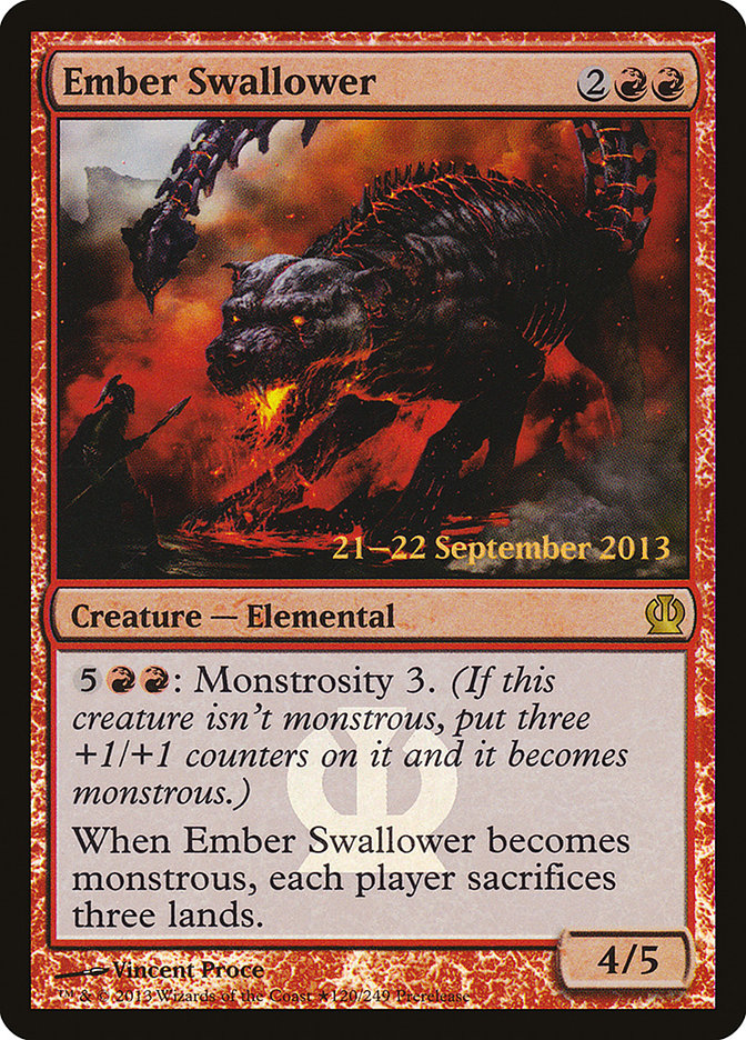 Ember Swallower [Theros Prerelease Promos] | Mothership Books and Games TX