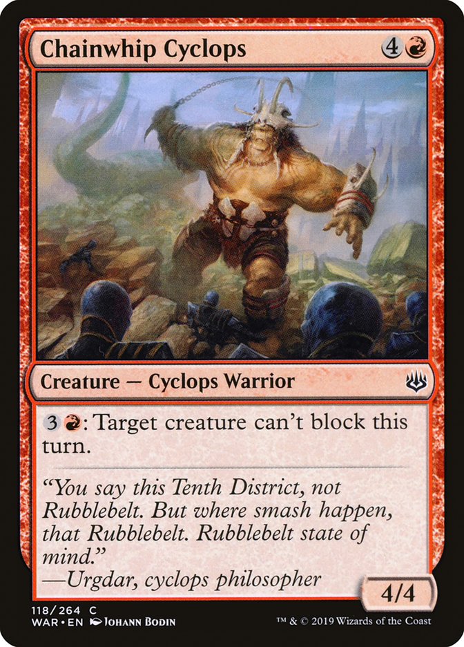 Chainwhip Cyclops [War of the Spark] | Mothership Books and Games TX