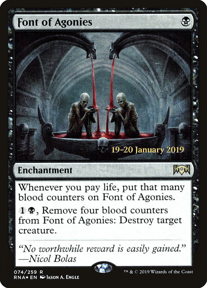 Font of Agonies [Ravnica Allegiance Prerelease Promos] | Mothership Books and Games TX