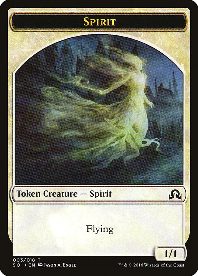Spirit Token [Shadows over Innistrad Tokens] | Mothership Books and Games TX